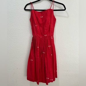 Mr. Marsh Vintage Red Dress - Small